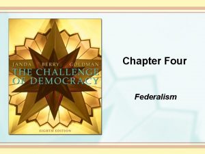 Chapter Four Federalism The basic premise of federalism