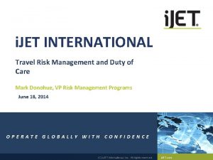 Travel risk management maturity model