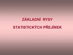 Statistická přejímka