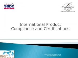 Product safety consulting inc