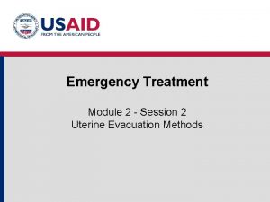 Emergency evacuation training
