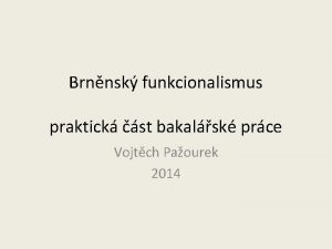 Funkcionalismus brno