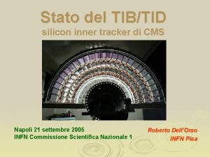 Stato del TIBTID silicon inner tracker di CMS