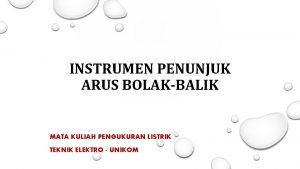 Instrumen jenis penyearah