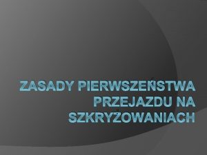 Skrzyżowanie równorzędne