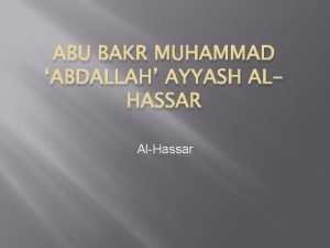 Abu bakr al-hassar