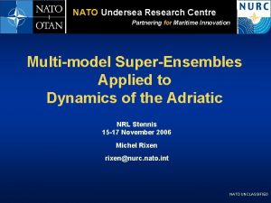 Nato undersea research centre Nato undersea research centre