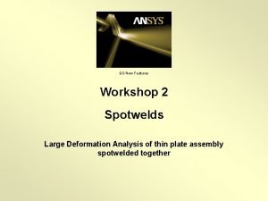 Spot weld ansys