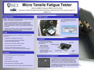 Micro tensile tester