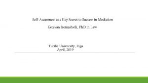 SelfAwareness as a Key Secret to Success in