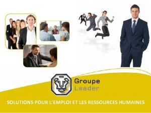 SOLUTIONS POUR LEMPLOI ET LES RESSOURCES HUMAINES PLUS