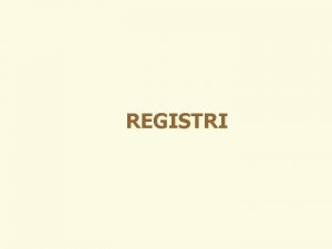 Registri