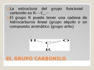 Carbonilo estructura