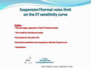 Suspension Thermal noise limit on the ET sensitivity