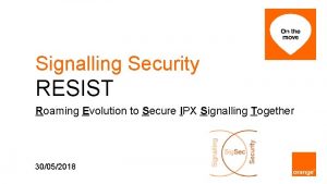 Diameter signalling security