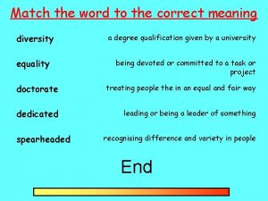 Match the words with their correct meaning