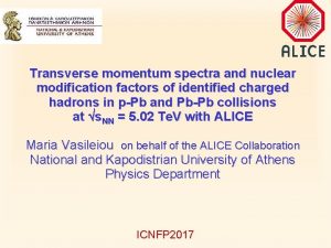 Transverse momentum spectra and nuclear modification factors of