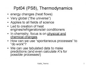 Thermodynamics ppt