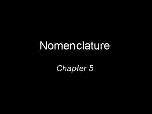 Nomenclature Chapter 5 Classifying Binary Compounds Compounds containing