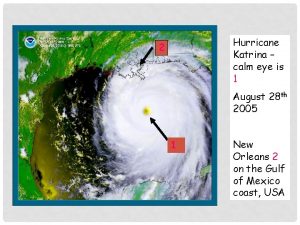 Hurricane Katrina calm eye is 1 2 August