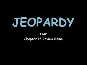 Jeopardy anatomy and physiology game