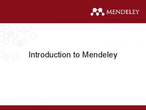 Mendeley csl editor