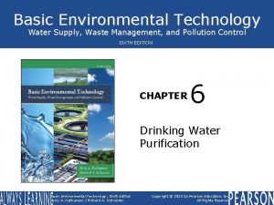 Basic Environmental Technology Water Supply Waste Management and