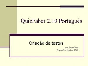 Quiz faber