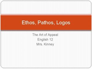 Ethos Pathos Logos The Art of Appeal English