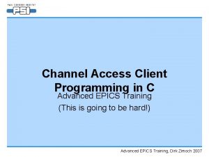 Epics channel access