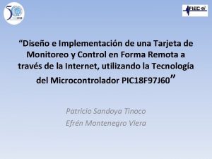 Diseo e Implementacin de una Tarjeta de Monitoreo