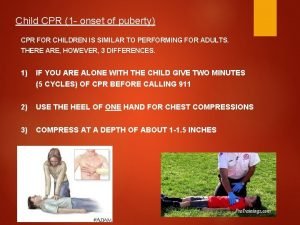 Compression depth for child Compression depth for child
