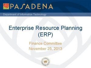 Erp information technology