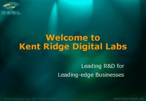 Kent ridge digital labs