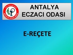 Antalya eczacilar odasi Antalya eczacilar odasi