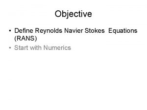 Navier stokes equation simplified
