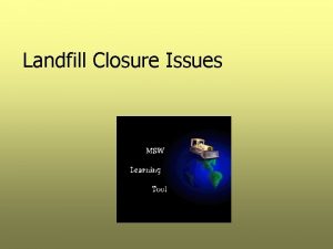 Landfill Closure Issues Stormwater Retention Florida Regulations must