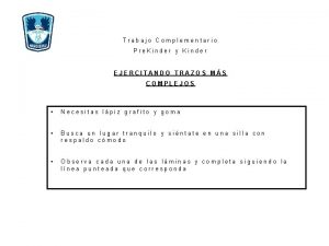 Trazos prekinder
