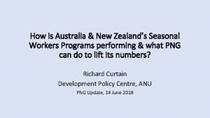 How is Australia New Zealands Seasonal Workers Programs