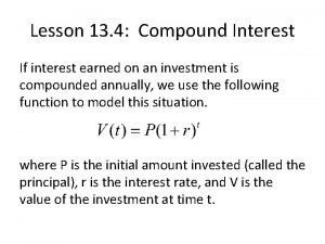 Lesson 13 4 compound interest answers