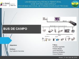 UNIVERSIDAD POLITCNICA TERRITORIAL JOS ANTONIO ANZOATEGUI PROGRAMA NACIONAL