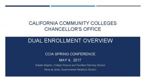 Ccap california community college