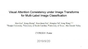 Visual Attention Consistency under Image Transforms for MultiLabel