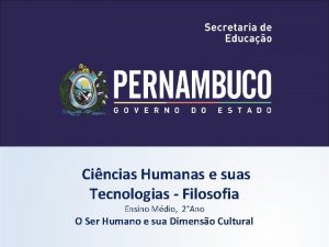 Cincias Humanas e suas Tecnologias Filosofia Ensino Mdio