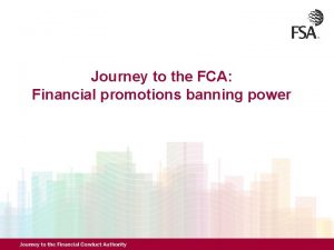 Fca financial promotions