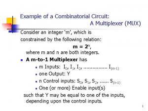 Multiplexer example problem