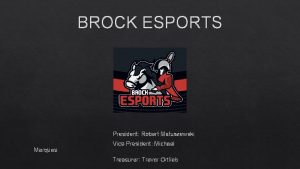 Brock esports