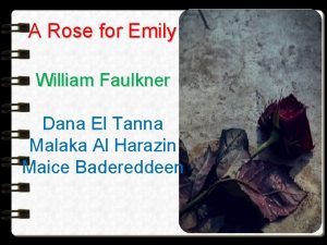 Genre of a rose for emily