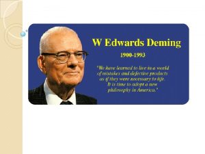 William edwards deming educación William edwards deming educación