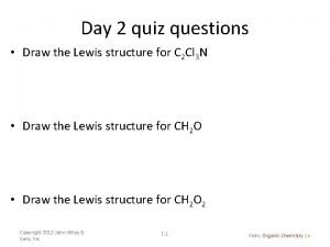Lewis structure quiz